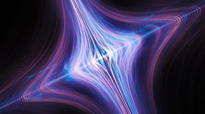 Abstract Physics Light Beams Time Space Curvature Concept Art