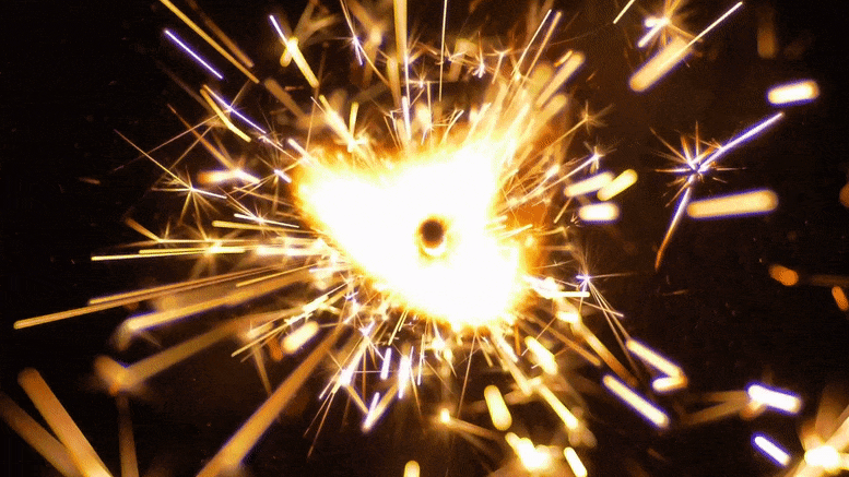 Sparks Metal Reaction Concept